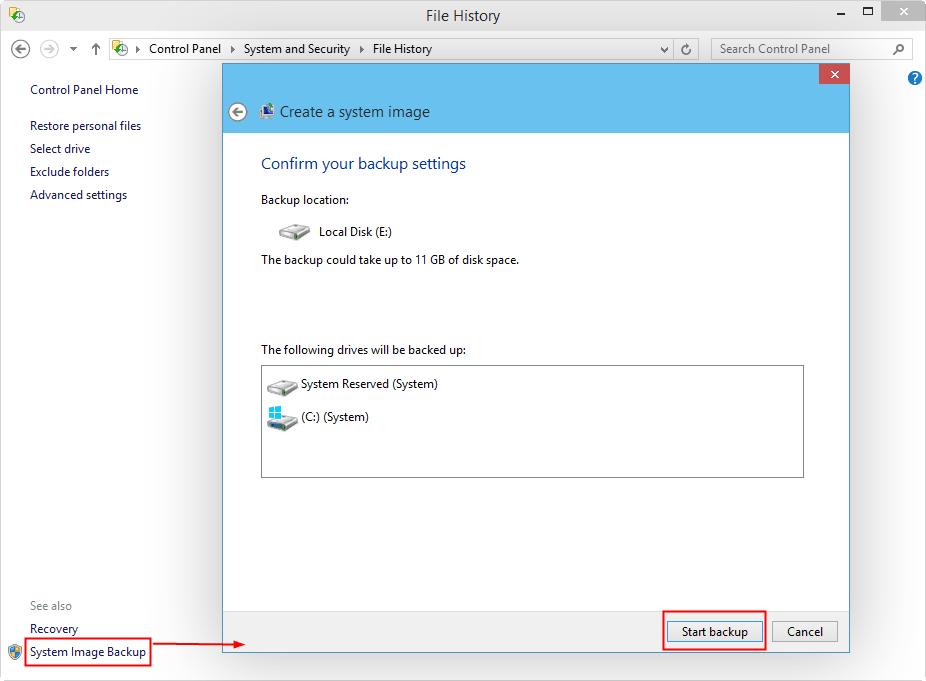 Создать образ системы windows 10. Бэкап виндовс 10. Бэкап системы Windows 10. Selecting a System image in Windows 7 confirming your settings.