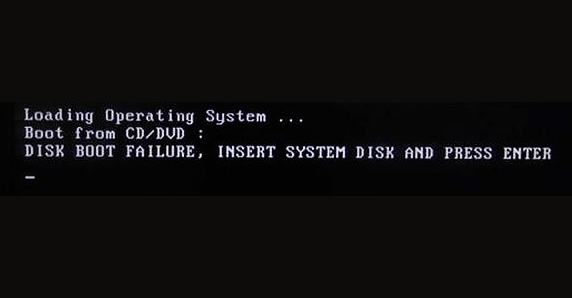 How to make boot disk error