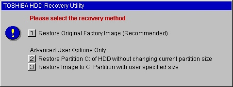 Toshiba Recovery Not Quick Workarounds