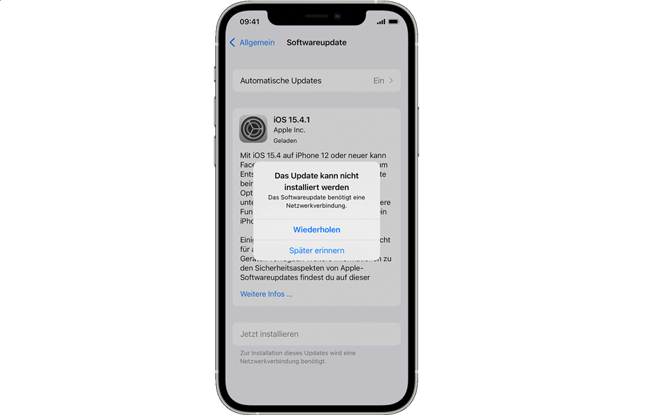 Bebehen IOS 14 15 16 Update Keine Verbindung Zum Internet Mit AOMEI MBackupper