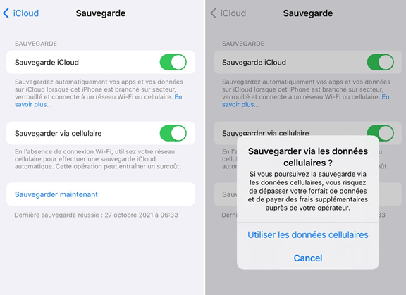 comment sauvegarder son iphone sans stockage icloud