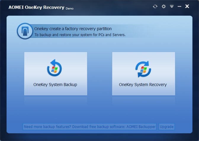 Windows 10 AOMEI OneKey Recovery full