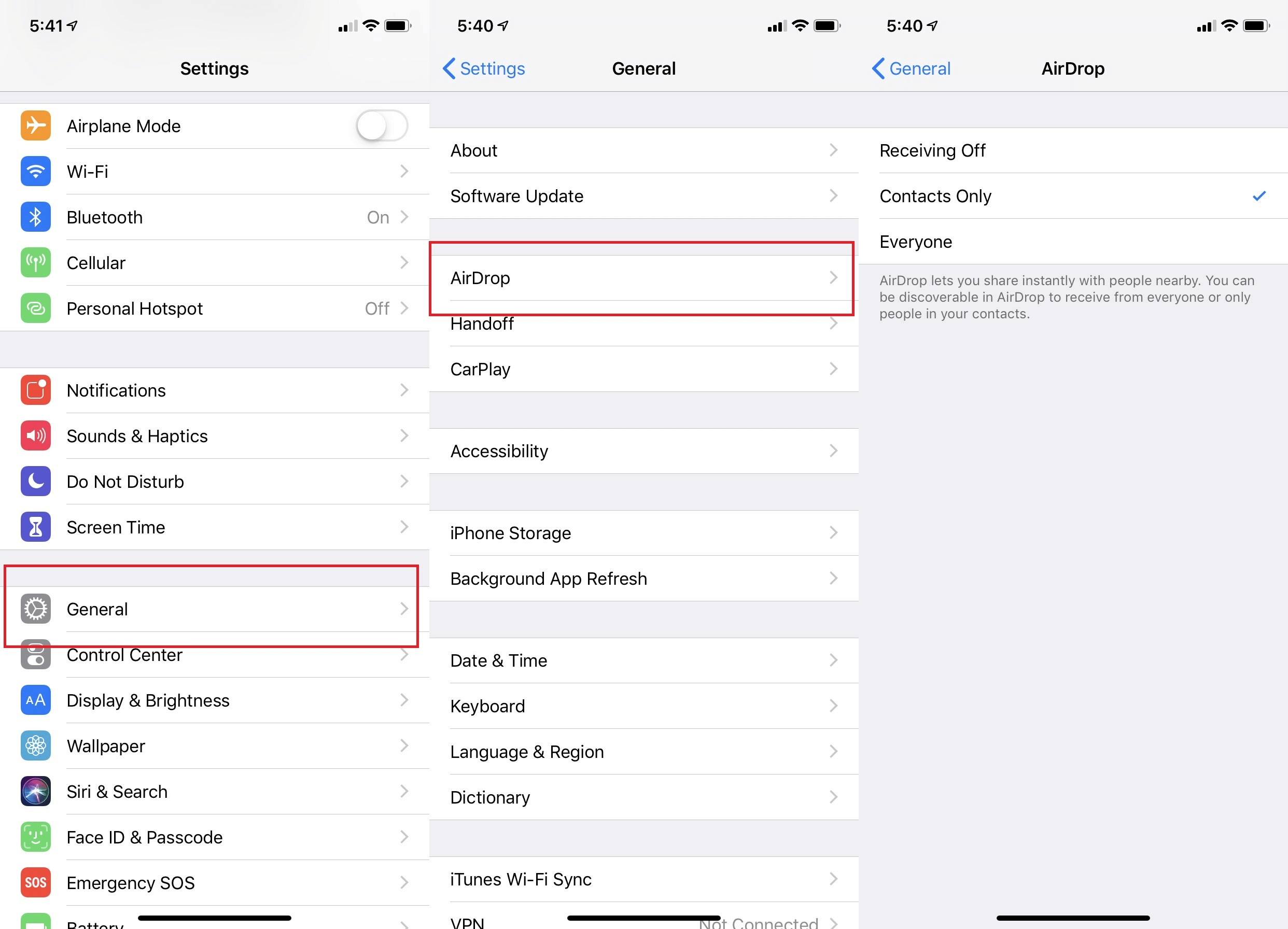 How to turn on AirDrop