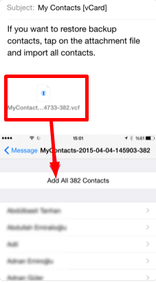 Transfer Contacts With Email