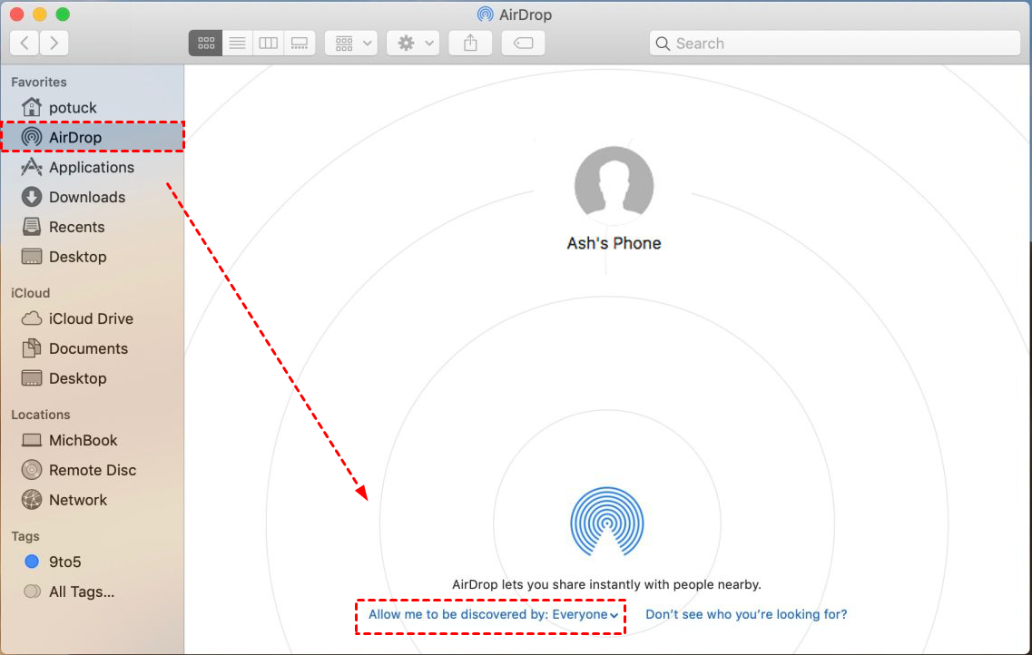 How to Realize: AirDrop from iPhone to Macbook