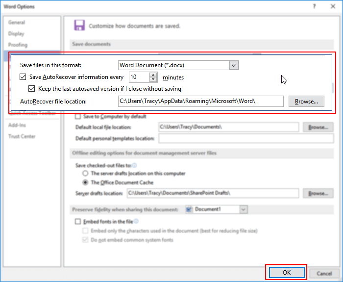 Answered: Where Does Word Save AutoRecover Files