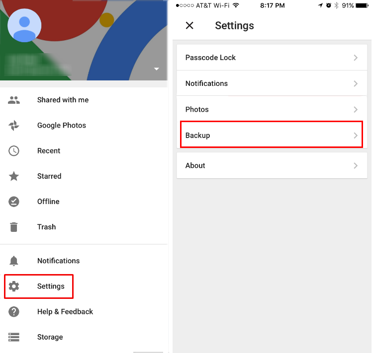 google drive download to iphone