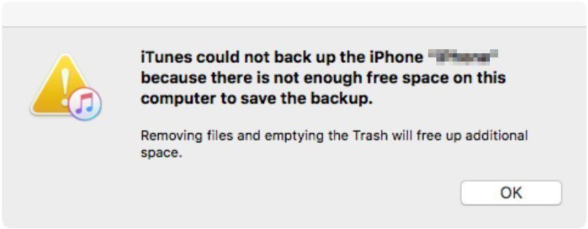 iphone transfer not enough storage