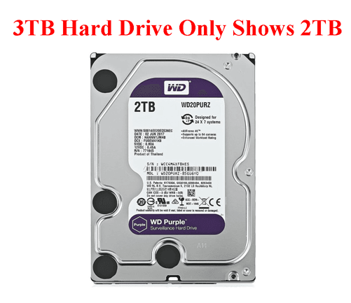 Ways Easily Fix 3TB Hard Drive Only Shows 2TB
