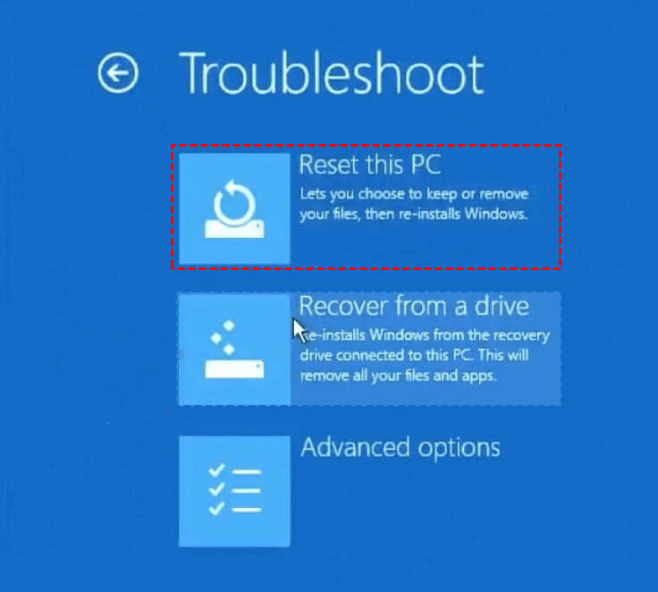 how to factory reset pc from bios