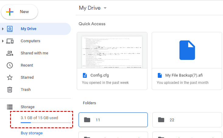 google drive not showing all files