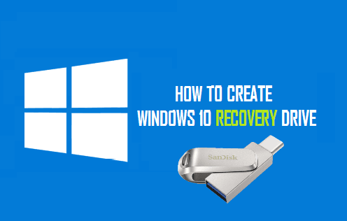create recovery image windows 10 on usb