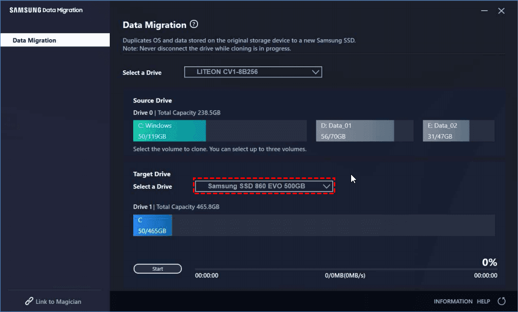 samsung data migration cloning failed 00001