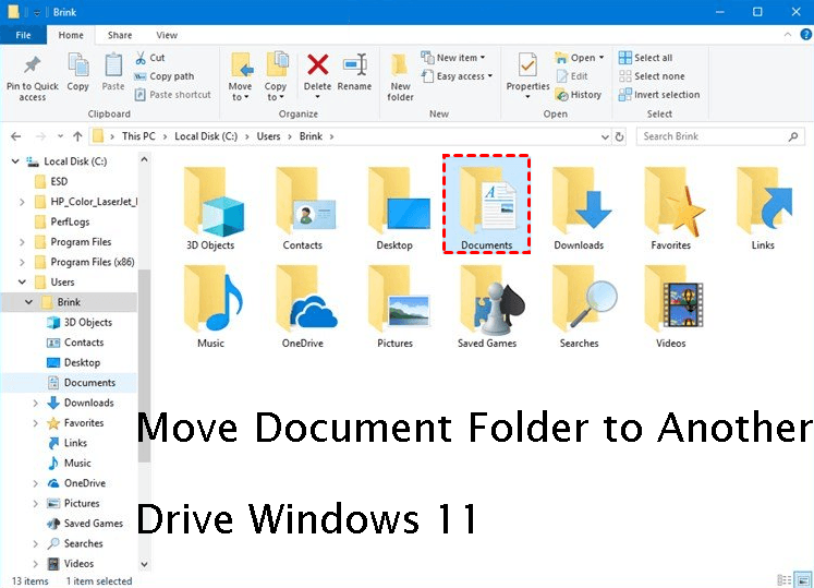 Move Documents Folder To Another Drive In Windows 11 4 Ways CLOUD HOT 