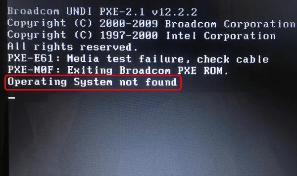 Fixed The Critical Error ‘operating System Not Found On Acer