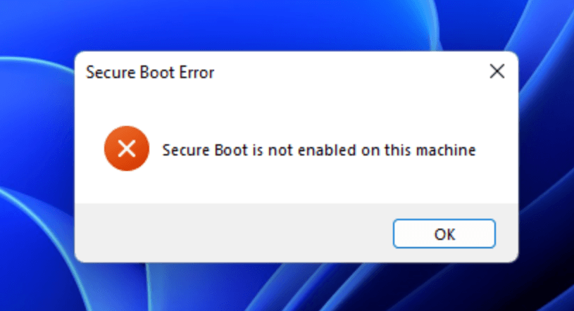 Top Fixes To Secure Boot Is Not Enabled On This Machine 7874