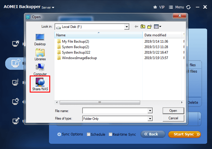 windows folder sync service